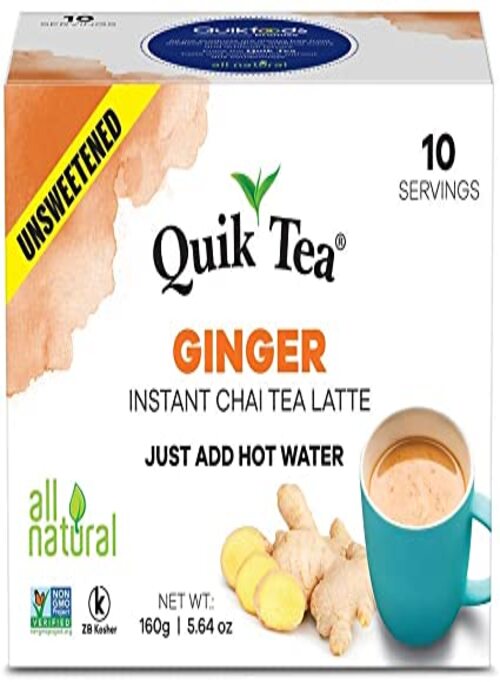 Quik Tea Unsweetened Ginger Chai - Singal's Indian Grocery