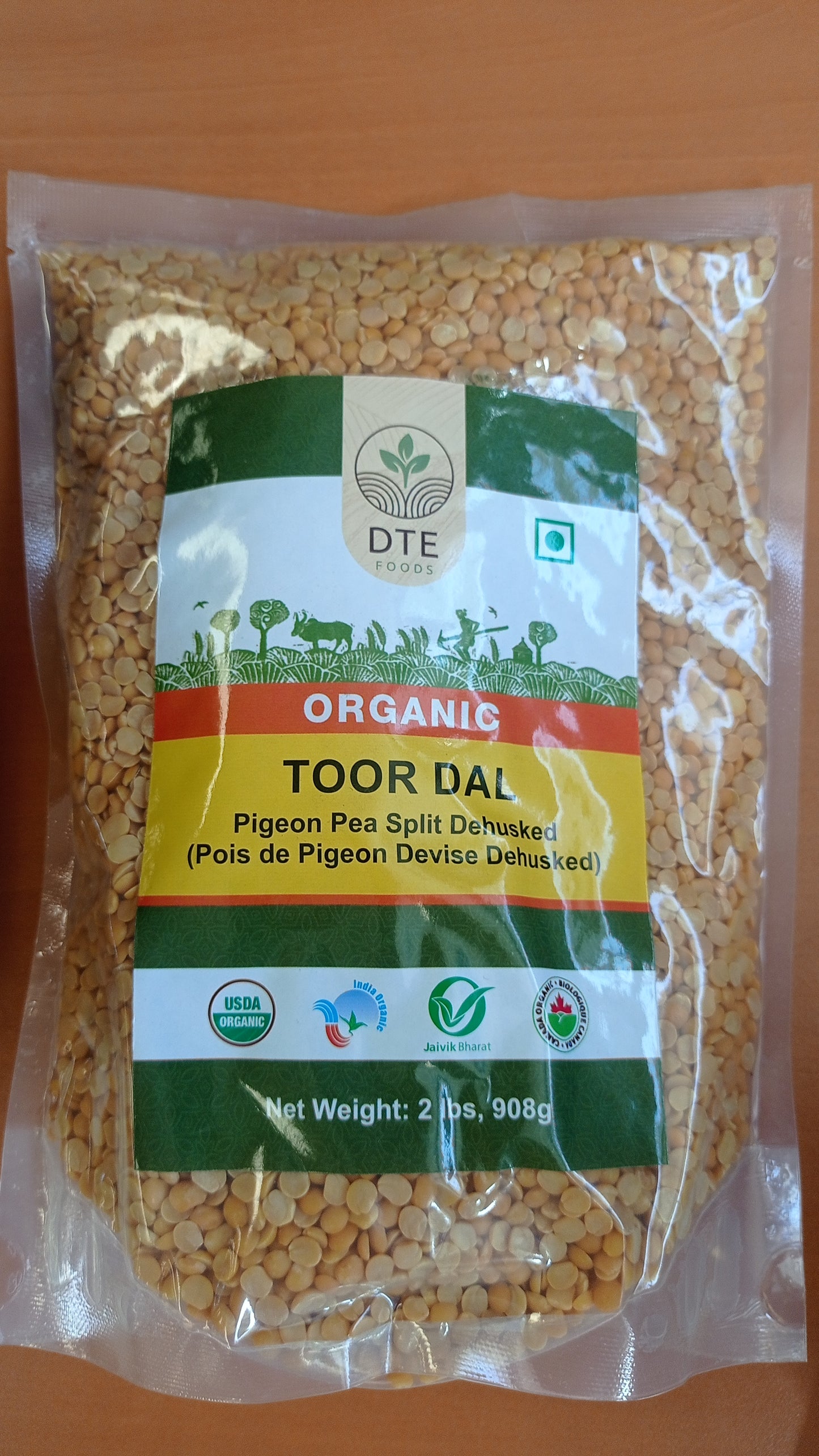 Down to Earth Organic Toor Dal (2 lbs)