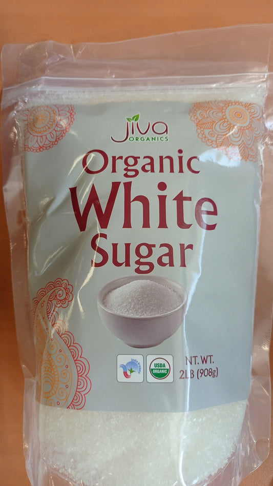 Jiva Organic Crystal White Sugar (2 lbs)